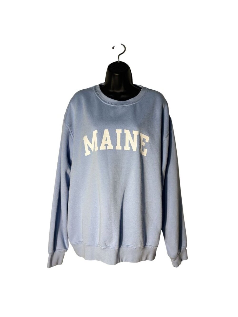 Wild Palms Blue Maine Crewneck Sweatshirt Size L Cotton Blend Soft Pullover